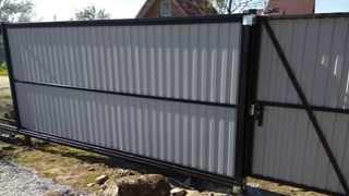 Купить сваи для ворот в Железногорск и Красноярском крае. Заказать ворота на сваях под ключ от 21399 руб